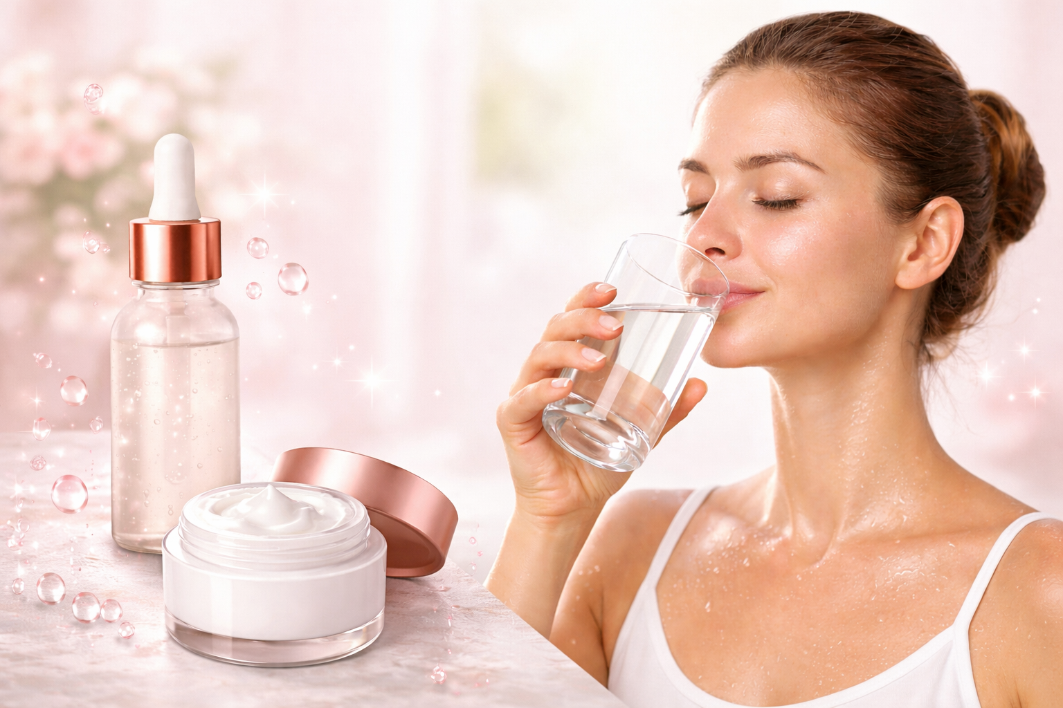 Dans quel ordre appliquer ses soins visage routine skincare étapes soin visage femme nettoyage sérum crème