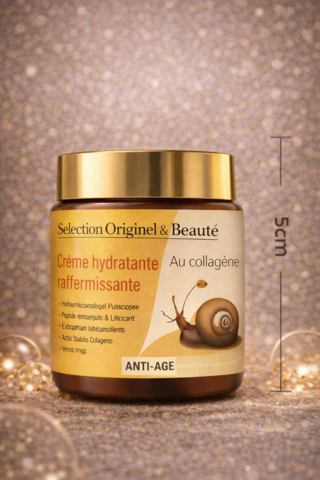 Crème visage nourrissante à l'extrait d'escargot - 60ml