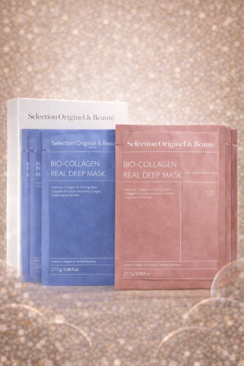 Masque coréen au collagène-pack de 10 masques - Originel & Beauté