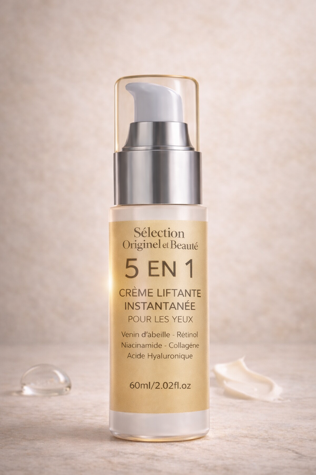 Crème Contour des Yeux 60ml – Anti-Cernes & Poches