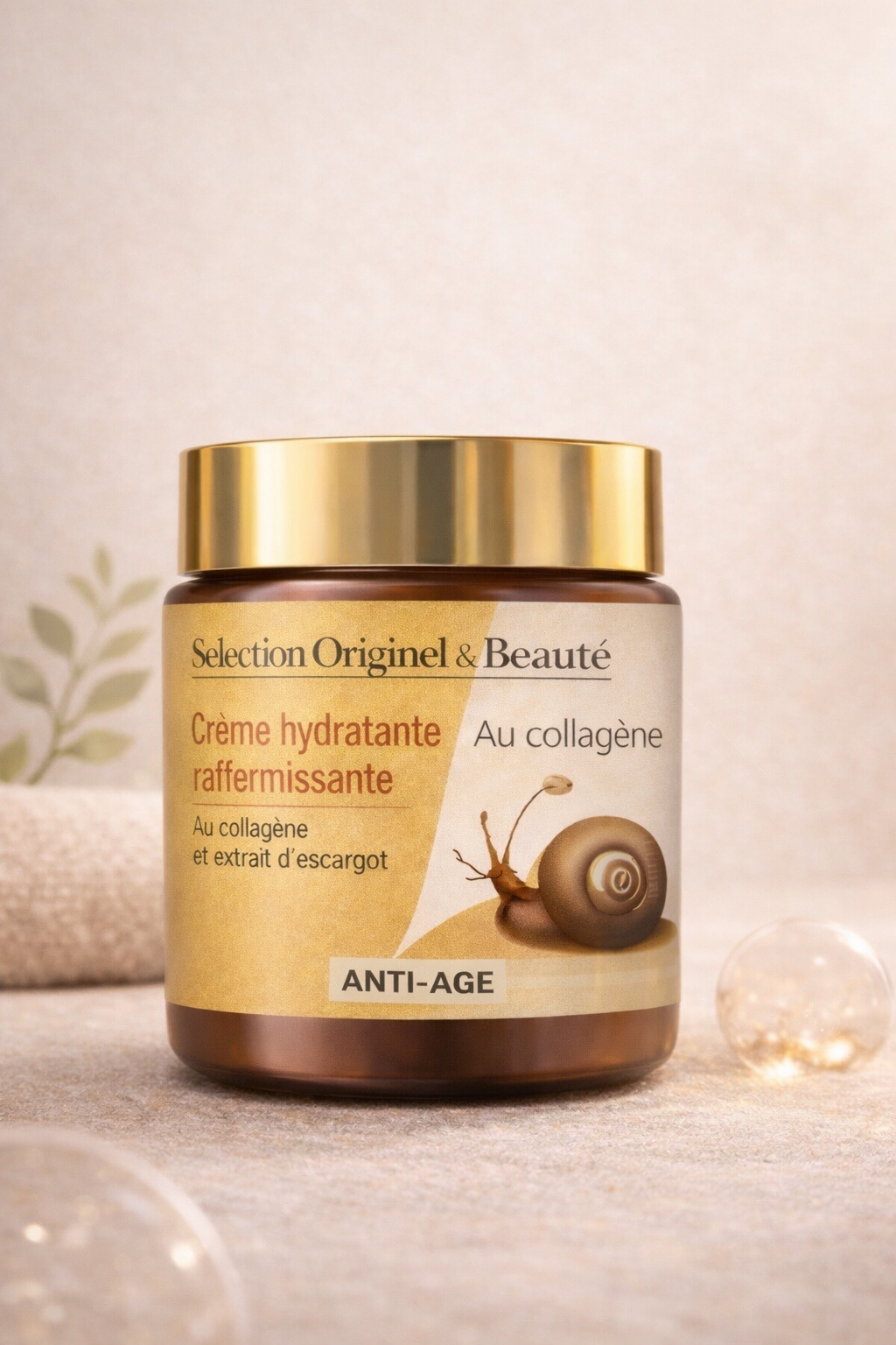 Crème visage nourrissante à l'extrait d'escargot - 60ml- Anti-âge & raffermissante