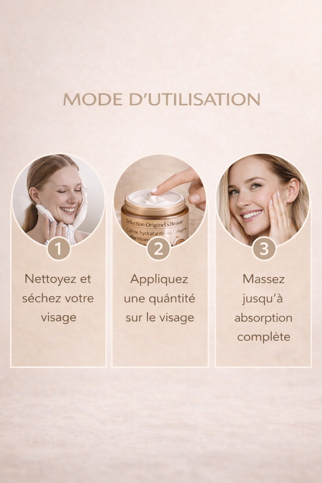 mode d'emploi Crème escargot visage hydratante jour et nuit soin nourrissant Originel Beauté