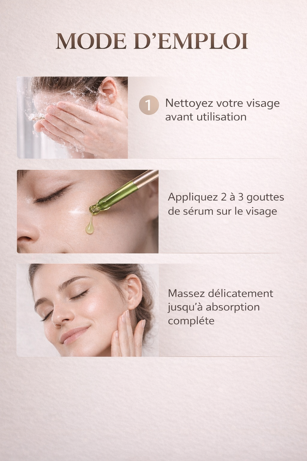 Comment utiliser sérum hydratant pour peaux sensibles soin visage Originel Beauté
