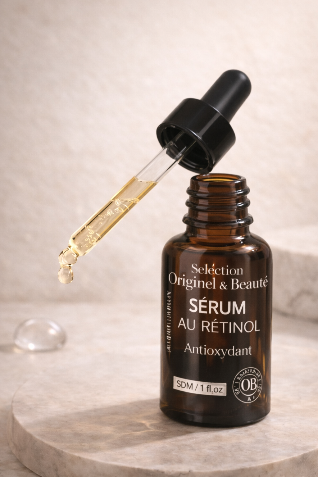 Sérum anti-rides du trio anti-âge complet Originel & Beauté pour lisser les rides et raffermir la peau
