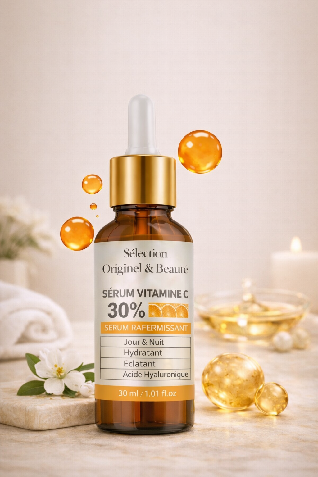 Sérum Vitamine C - Éclat & Hydratation visage - 30 ml